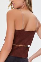 Women's O-Ring Cutout Sweater-Knit Cami XS