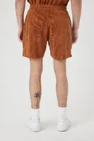 Men Paisley Print Drawstring Shorts