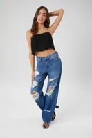 Women's Chiffon Cropped Cami