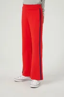 Girls Striped Flare Pants (Kids) in Red, 5/6