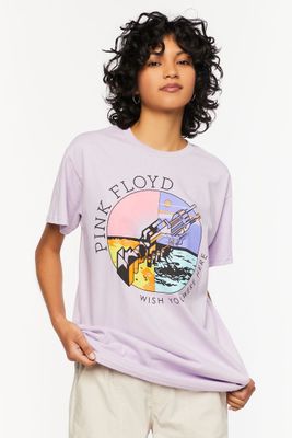 Women's Pink Floyd Wish You Were Here Graphic T-Shirt in Purple, L/XL