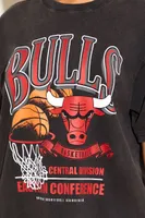 Women's Chicago Bulls Graphic T-Shirt in Black, XS