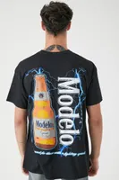 Men Cerveza Modelo Graphic Tee in Black Small