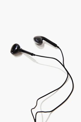 Electronic Wired Earbuds in Black