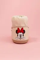 Women's Disney Mickey & Minnie Mouse Booties in Cream, 7.5