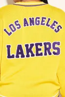Women's Los Angeles Lakers Sweater in Yellow/Purple, 3X