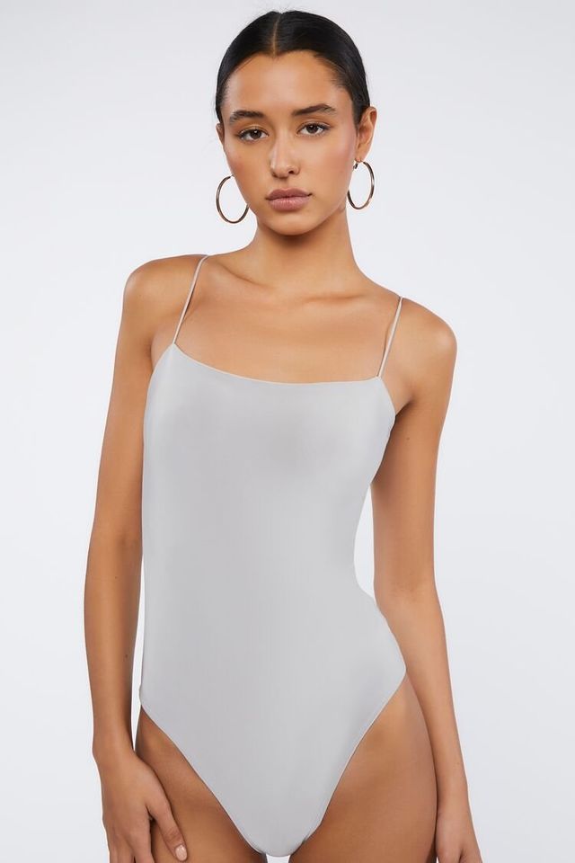 Scoop Neck Bodysuit in White