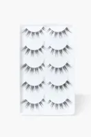 Wispy Cluster Faux Eyelash Set - 5 pack in Black