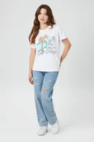 Women's Palm Springs Graphic T-Shirt in White, M/L