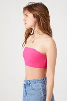 Women's Contour Cropped Tube Top in Hibiscus, XL