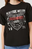 Women's Riders Club Graphic T-Shirt in Black Medium