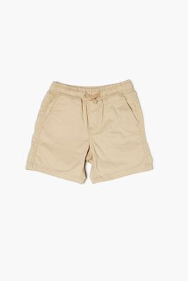 Kids Drawstring Shorts (Girls + Boys) in Tan, 9/10