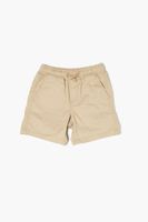 Kids Drawstring Shorts (Girls + Boys) in Tan, 9/10