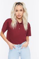 Women's Cropped Polo Shirt