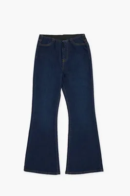 Girls Pull-On Flare Jeans (Kids) Denim,