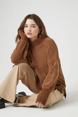 Women's Ribbed Mock Neck Sweater