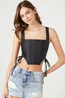 Women's Corset Lace-Up Crop Top