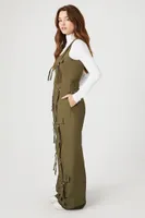 Women's Utility Cargo Jumpsuit in Cypress Small