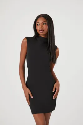 Women's Mock Neck Mini Dress