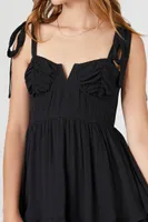 Women's Tie-Strap Tiered Babydoll Dress