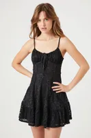 Women's Lace Bustier Mini Dress