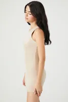 Women's Velour Mini Tank Dress Pine Bark,