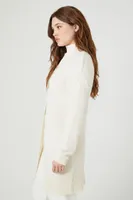 Women's Open-Front Cardigan Sweater in Cream Small