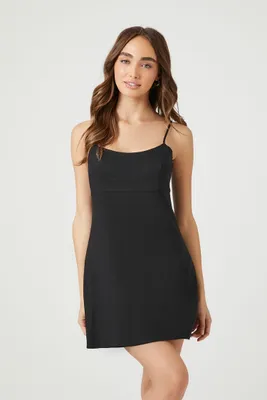 Women's Cami Fit & Flare Mini Dress Black