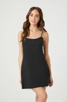 Women's Cami Fit & Flare Mini Dress in Black Small