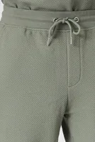 Men Ribbed-Trim Drawstring Sweatpants