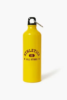 Athletics Graphic Water Bottle in Yellow