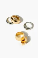 Women's Abstract Ring Set in Gold/Silver, 6