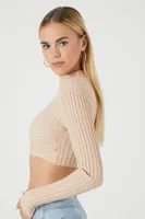 Women's Seamless Combo Crop Top in Birch Large