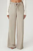 Women's Striped-Trim Wide-Leg Pants in Goat Small