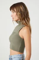 Women's Los Angeles Graphic Crop Top in Cypress Medium