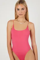 Women's Reversible Cami Bodysuit in Pink/Orange Small