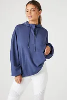 Women's Active Drop-Sleeve Hoodie in Navy Medium