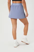 Women's Active Pleated Mini Skirt in Heather Blue Large