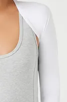 Women's Active Shrug Sweater in White Small