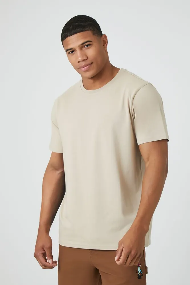 Taupe Cotton T-Shirt