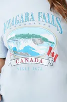 Women's Niagara Falls Graphic T-Shirt in Blue, 3X