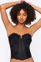 Women's Lace Lingerie Corset in Black Medium