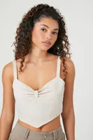 Women's Sweetheart V-Hem Crop Top