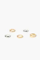 Women's Rhinestone Ring Set in Gold/Silver, 8