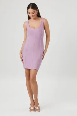 Women's Bandage Mini Dress in Sugarplum Large