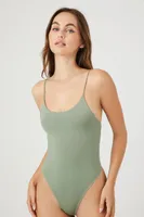 Women's Seamless Cami Lingerie Bodysuit in Tea Medium