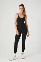 Women's Active V-Neck Cami Jumpsuit in Black Small