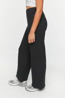 Women's French Terry Crossover Pants Black