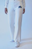 Women's FUBU Velour Pants in White Large