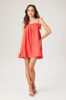 Women's Tassel Shift Mini Dress in Cayenne Medium